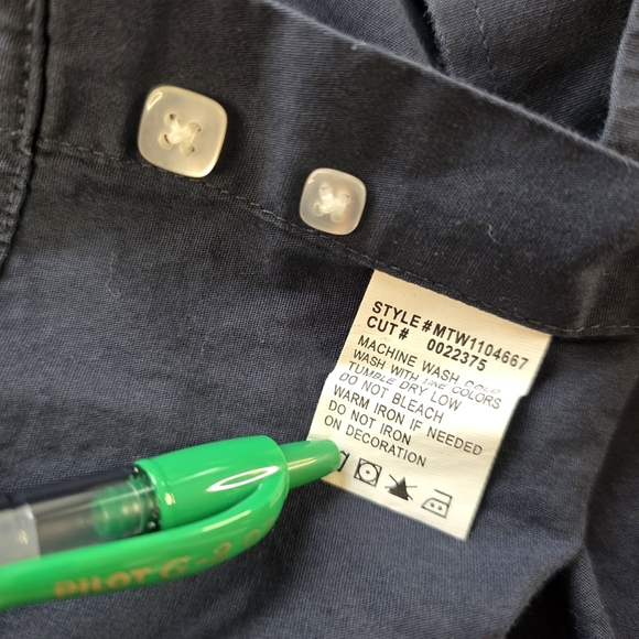 Cinch Western Button Down Shirt Men's Medium Navy Blue 100% Cotton Long Sleeve - Picture 7 of 7